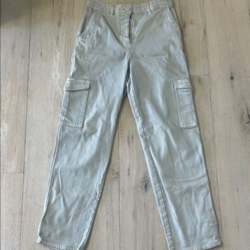 Aritzia Wilfred Free Modern Cargo Pant Straight Leg Size 6 Beige